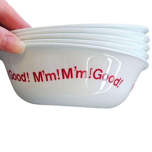 M'm M'm! Good! Corelle Campbells Soup Bowls Set of 5 Vintage - Picture 4 of 5